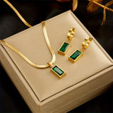 Lina Emerald Jewellery Set