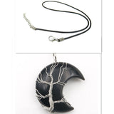 Necklace with Tree of Life Pendant in Moonstone Accessories
