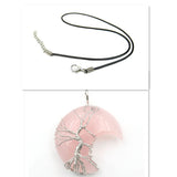 Necklace with Tree of Life Pendant in Moonstone Accessories