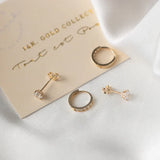Dara Brillane Earrings Set with Stones