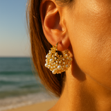 Dione Earrings | Golden Dawn Foam