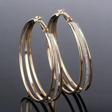 Golden Retro Rings