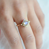 Plain Ring with Moonstone