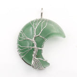 Necklace with Tree of Life Pendant in Moonstone Accessories
