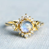 Plain Ring with Moonstone