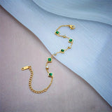 Carolina Bracelet with Emerald