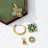 Vintage Style Glossy Earrings with a Sophisticated Touch