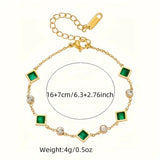 Carolina Bracelet with Emerald