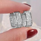 Luxury Crystal Hoop Earrings