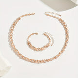 Elegant Fish Tail Set with Glass and Gemstones