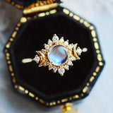 Plain Ring with Moonstone