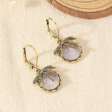Dragonfly Sphere Earrings in Antique Silver