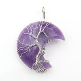 Necklace with Tree of Life Pendant in Moonstone Accessories