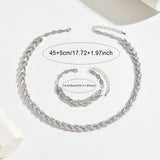 Elegant Fish Tail Set with Glass and Gemstones