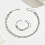Elegant Fish Tail Set with Glass and Gemstones