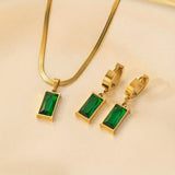 Lina Emerald Jewellery Set
