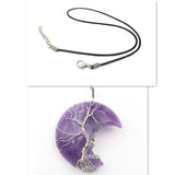 Necklace with Tree of Life Pendant in Moonstone Accessories
