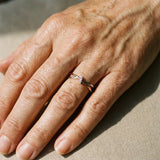 Intertwined Ring in Rose Gold and Silver