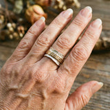 Vintage Fine Rotating Ring in Gold and Silver