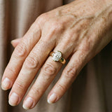 Vintage Ring in Gold and Zirconia