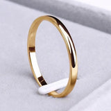 Simple Ring in Gold and Silver