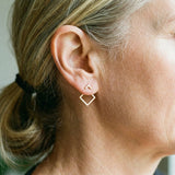 Gold-Plated Earrings with Multiple Layers