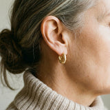 Minimalist Mandala Earrings in Gold