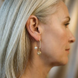 Vintage Gold and Pearl Drop Earrings