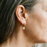 Small Pearl Earrings Gold Plated