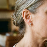Earrings with European and American Zirconia