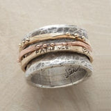 Vintage Ring in Rose Gold and Silver