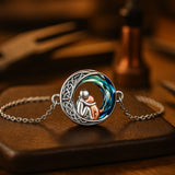 Adjustable Bracelet with Silver Dog Pendant