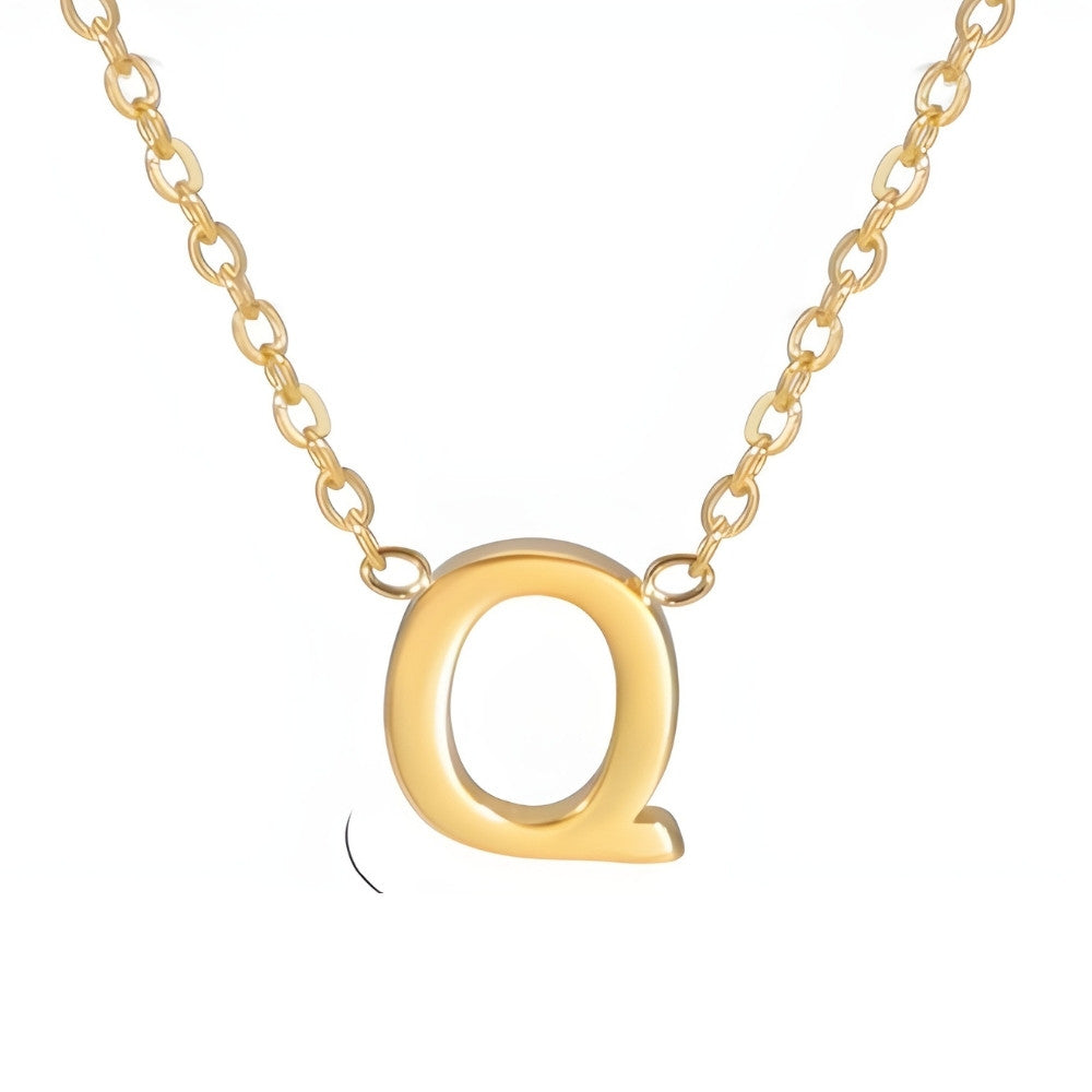 Chic Love Letter Gold Initial Necklace