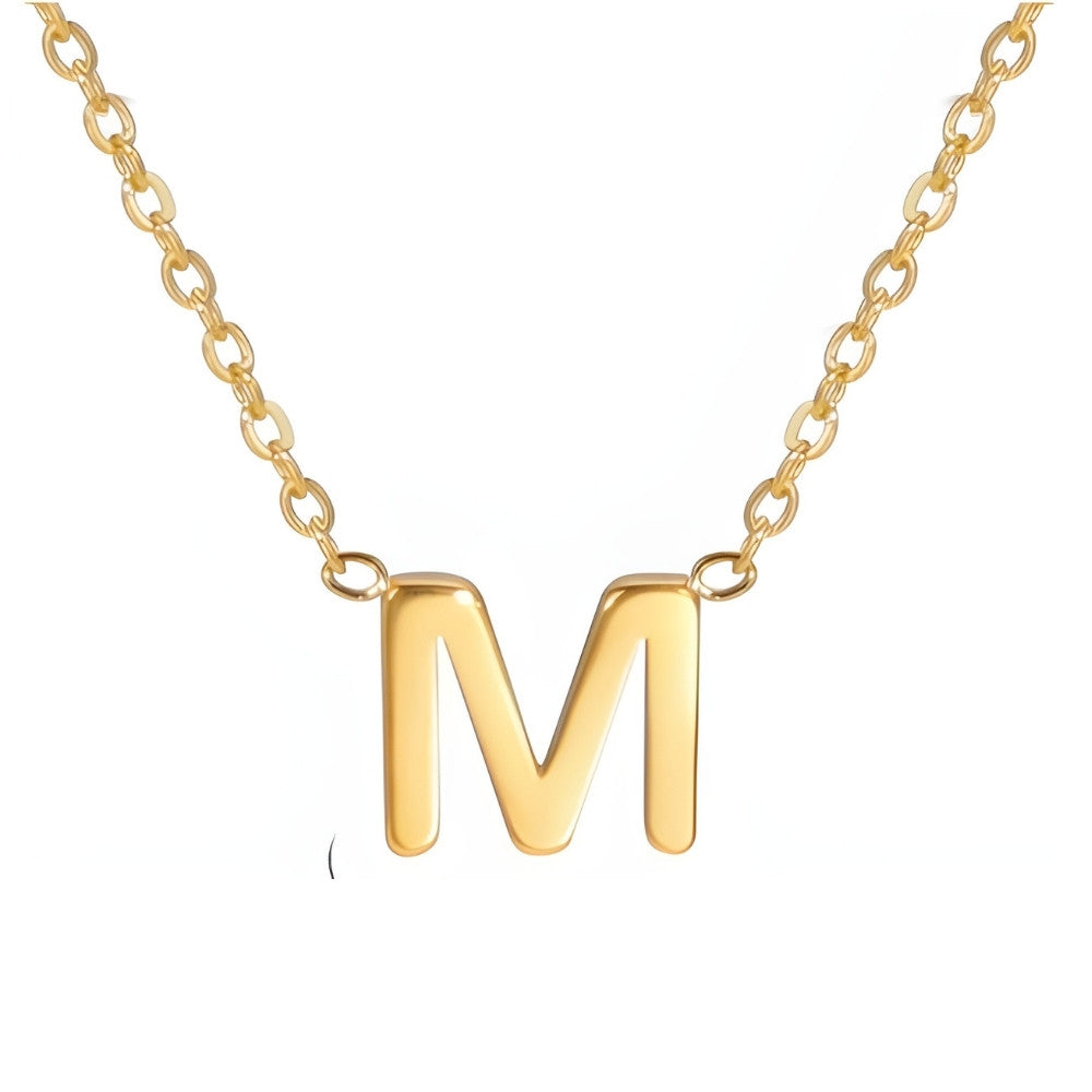 Chic Love Letter Gold Initial Necklace