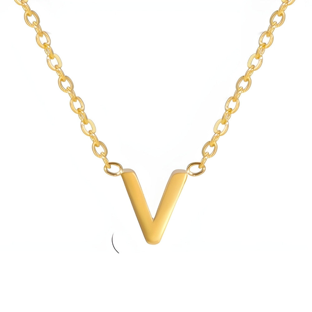 Chic Love Letter Gold Initial Necklace