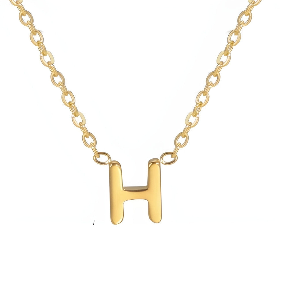 Chic Love Letter Gold Initial Necklace