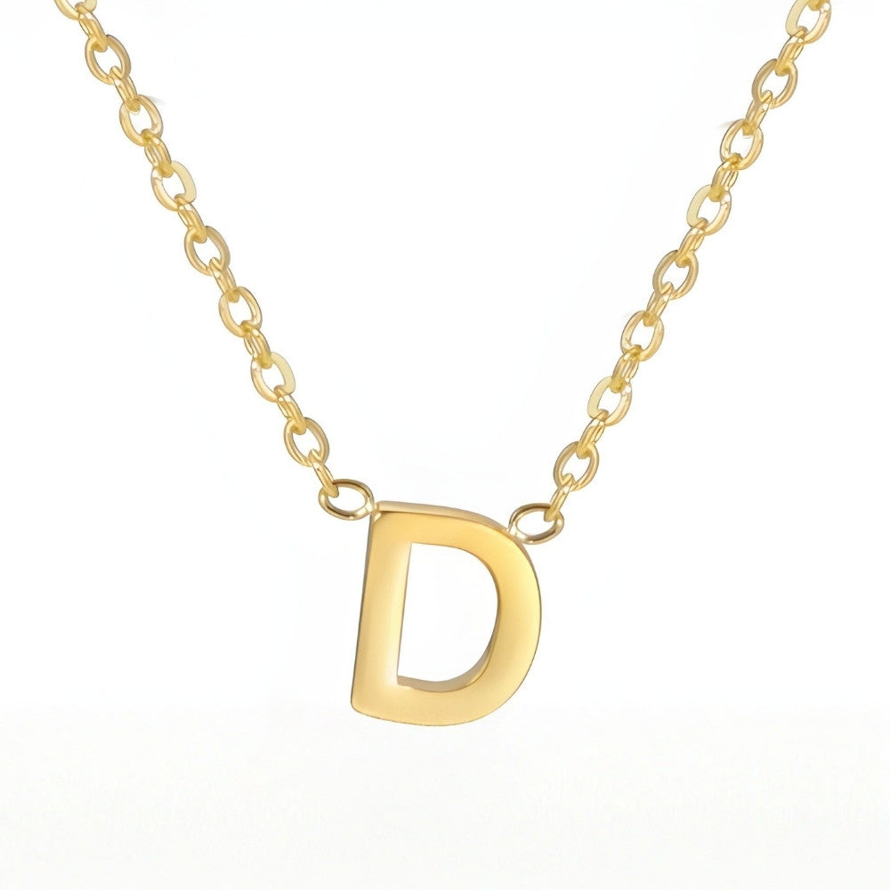 Chic Love Letter Gold Initial Necklace