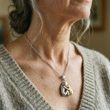 Hug Necklace with Pendant