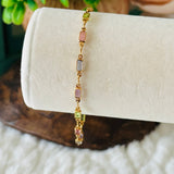 Isabella Bracelet with Multicoloured Stones