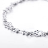 Dog Paw and Bone Charm Bracelet in Pure Silver, Limited Edition