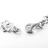 Dog Paw and Bone Charm Bracelet in Pure Silver, Limited Edition