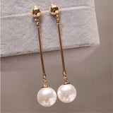 Luxury Drop Earrings with Special Handcrafted Pearls
