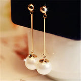 Luxury Drop Earrings with Special Handcrafted Pearls