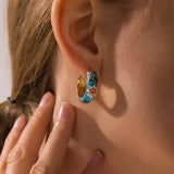 Luxury Black Floral Earring