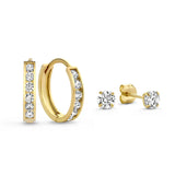 Dara Brillane Earrings Set with Stones