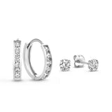Dara Brillane Earrings Set with Stones