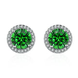 Emerald and Diamond Earrings