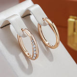 Gold and Luxurious Hoop Earrings