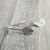 Dandelion Earrings in Silver