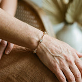 Elegant Bracelet with Zirconias in Gold